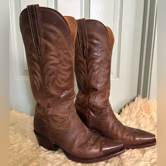 Tecovas The Annie Boots in Café Leather size 8 - Picture 2 of 14